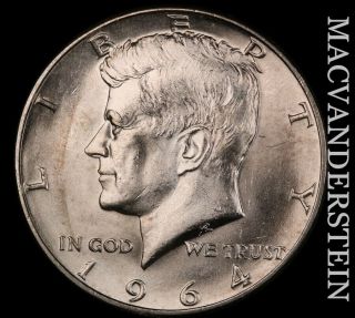 1964 - D Kennedy Half Dollar - Gem Brilliant Uncirculated Lustrous I1001
