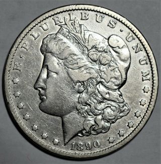 1890 - Cc $1 Silver Morgan Dollar,  Grade F,  Dz22