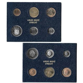Netherlands 1 Cent - 1 Gulden Year Set 1976 5 Coins,  Token B8