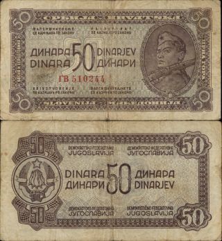 Yugoslavia 50 Dinara 1944 (a408)