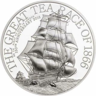 Cook Islands 2016 1/2oz 2$ Silver Coin The Great Tea Race – 15g Last 3 Coins