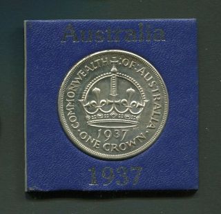 Australian Kgvi 1937 Silver Crown / Five Shillings - Gift Idea -