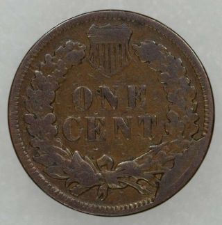 1906 Indian Head Cent Vg/f Circulated Massive Reverse Die Break Cud Error