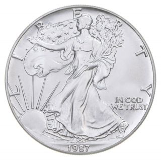 Better Date 1987 American Silver Eagle 1 Troy Oz.  999 Fine Silver 048