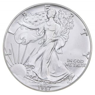 Better Date 1987 American Silver Eagle 1 Troy Oz.  999 Fine Silver 044