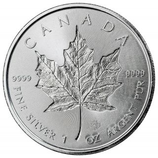 2018 Canada 1 Oz Silver Maple Leaf Incuse $5 Coin Gem Bu Sku52127