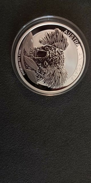 2014 Australia Koala 1 Oz.  999 Fine Silver Dollar Coin In Capsule