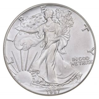 Better Date 1987 American Silver Eagle 1 Troy Oz.  999 Fine Silver 783