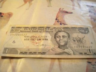 1998 Banknote From Ethiopia Plus A Surprise Bonus Note