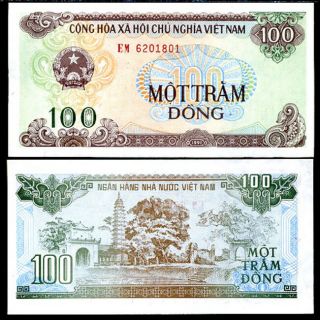 Vietnam 100 Dong 1991 P 105 Unc