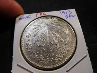 F76 Mexico 1913 50 Centavos