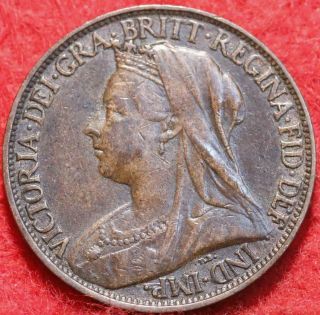 1898 Great Britain Farthing Foreign Coin