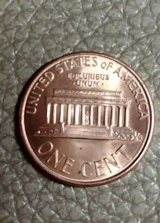 1990 No S Penny Error Wide Am On Back In America Plus Die Crack.  Bonus Coin 1c