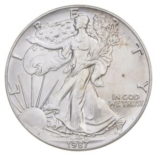 Better Date 1987 American Silver Eagle 1 Troy Oz.  999 Fine Silver 008