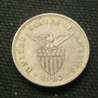 1903 Us - Philippines Five (5) Centavos Au Rarer Date
