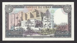 LEBANON - 50 LIVRES 1988 - UNC 2