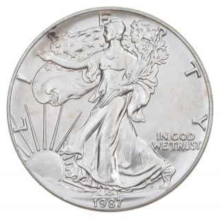 Better Date 1987 American Silver Eagle 1 Troy Oz.  999 Fine Silver 036