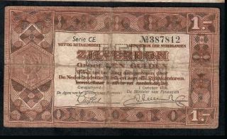 1 Gulden From Netherland 1938