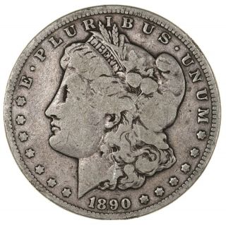 Raw 1890 - Cc Morgan $1 Uncertified Ungraded Circulated Carson City Silver Dollar