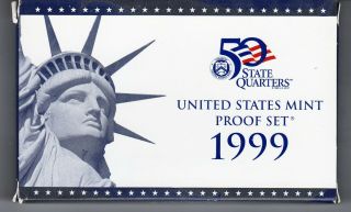1999 - S United States Proof Set 9 Coin Set W/