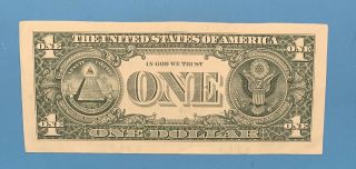 2009 B Series $1 One Dollar Bill Fancy Rare Low 640k Run Star Note FRN Cool US 4