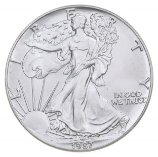 Better Date 1987 American Silver Eagle 1 Troy Oz.  999 Fine Silver 046