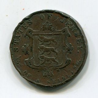 Jersey 1/52 Shilling 1841 Km 1 Queen Victoria Scarce Type