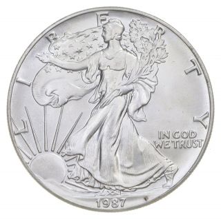 Better Date 1987 American Silver Eagle 1 Troy Oz.  999 Fine Silver 970