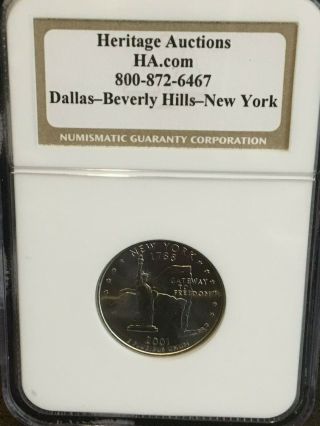 Ngc Sample Slab 2001 - P York Quarter 25c Rk - 265