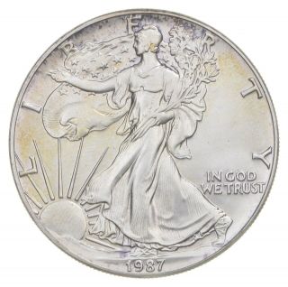 Better Date 1987 American Silver Eagle 1 Troy Oz.  999 Fine Silver 782