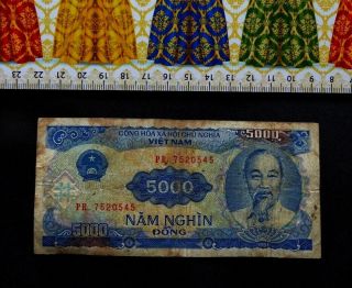 Vietnam,  Banknote,  5000 Dong,  Year : 1991.