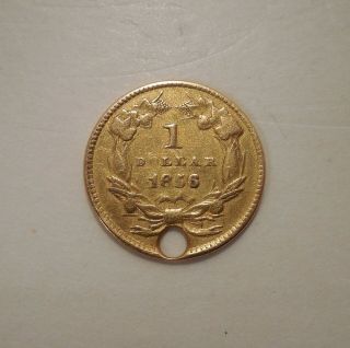 1856 - Liberty Head Gold Dollar - $1 - Type 3 - U.  S.  Gold Piece - U.  S.  Gold Coin