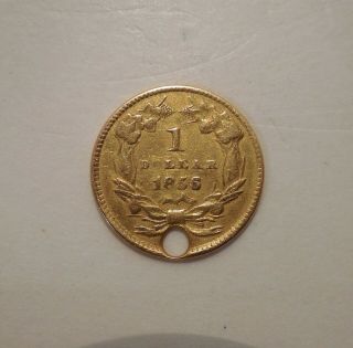 1856 - Liberty Head Gold Dollar - $1 - Type 3 - U.  S.  Gold Piece - U.  S.  Gold Coin 2