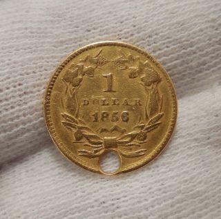 1856 - Liberty Head Gold Dollar - $1 - Type 3 - U.  S.  Gold Piece - U.  S.  Gold Coin 8