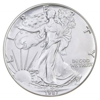 Better Date 1987 American Silver Eagle 1 Troy Oz.  999 Fine Silver 082
