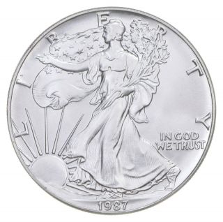 Better Date 1987 American Silver Eagle 1 Troy Oz.  999 Fine Silver 080