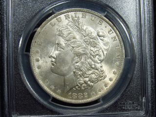 1882 - O Morgan Silver Dollar Pcgs Ms64 (563)