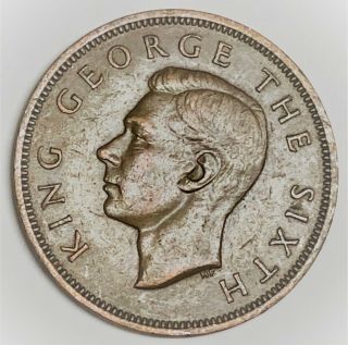 C9377 ZEALAND COIN,  LARGE PENNY 1952 2