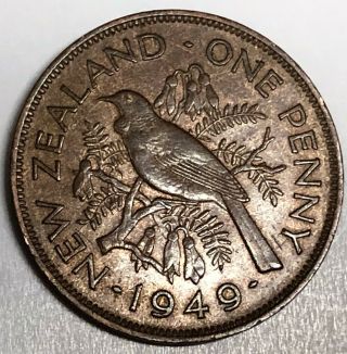 C9896 Zealand Coin,  Large Penny 1949