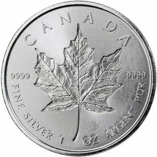 1 - 2018 Canadian Incuse Maple Leaf $5.  00 Coins -.  9999 Pure Silver Bu