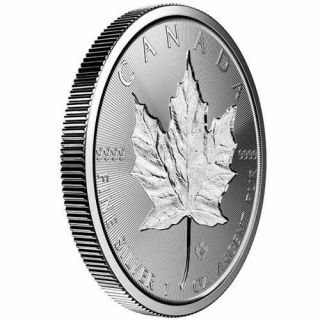 1 - 2018 Canadian Incuse Maple Leaf $5.  00 Coins -.  9999 Pure Silver BU 2