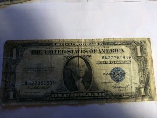 One Dollar 1935e Silver Certificate Well Circulated