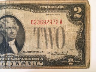 1928 D $2.  00 Circulated
