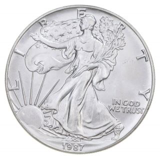 Better Date 1987 American Silver Eagle 1 Troy Oz.  999 Fine Silver 040