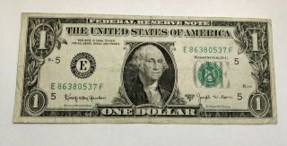 Series 1963 - B $1 Barr Note Richmond (e)