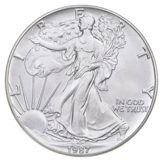 Better Date 1987 American Silver Eagle 1 Troy Oz.  999 Fine Silver 779