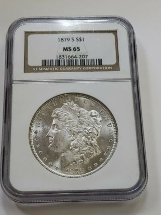 Under Bid - 1879 S Ngc Ms 65 Morgan Silver Dollar
