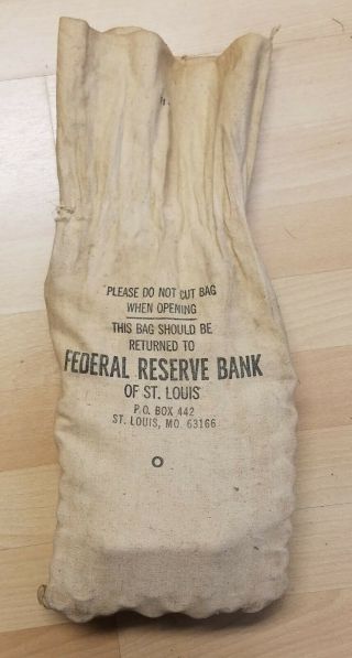 1974 - D Lincoln Cent St Louis Federal Reserve $50 Fv Bu Obw Shotgun Roll Bag