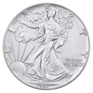 Better Date 1987 American Silver Eagle 1 Troy Oz.  999 Fine Silver 964