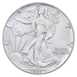 Better Date 1987 American Silver Eagle 1 Troy Oz.  999 Fine Silver 077